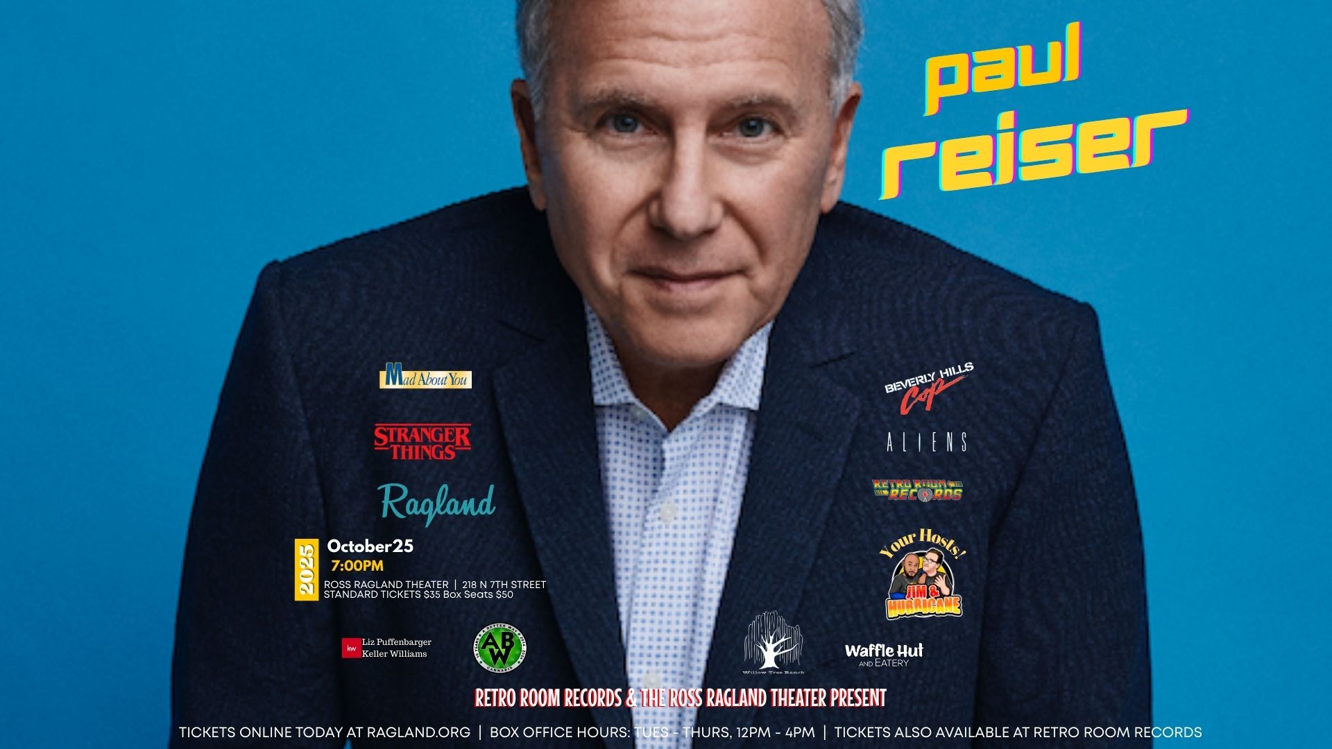 RETRO ROOM RECORDS & THE ROSS RAGLAND THEATER PRESENT